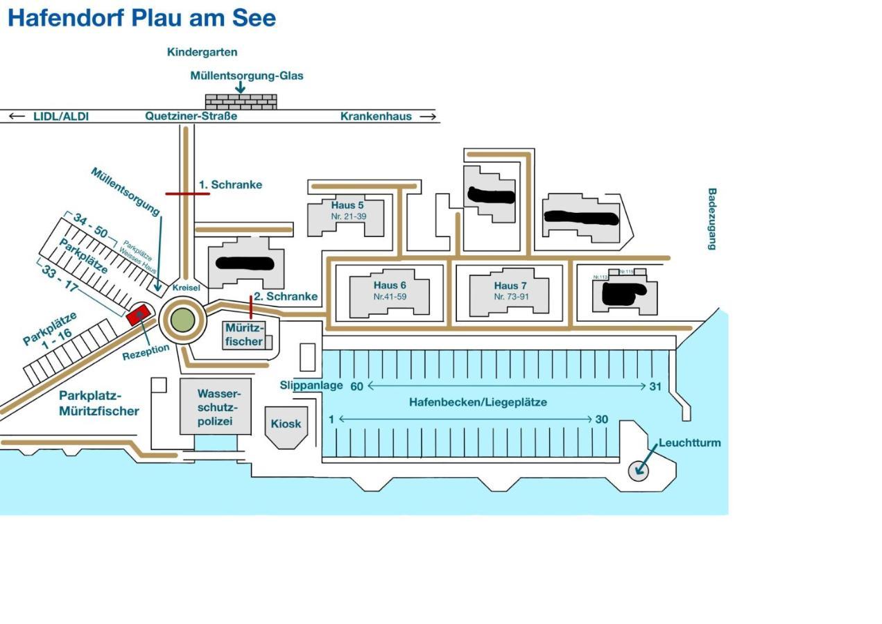 Whg_ _Hafenparadies_ P6A7 Optional Apartment Plau am See Luaran gambar